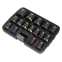 Load image into Gallery viewer, Sealey Impact Socket Set 16pc 1/2&quot; Sq Drive Metric Colour-Coded (Premier)
