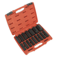 Load image into Gallery viewer, Sealey Impact Socket Set 16pc 1/2&quot; Sq Drive Deep Metric (Premier)
