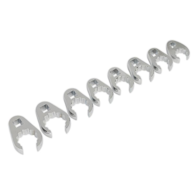 Sealey Crow's Foot Spanner Set 8pc 1/2