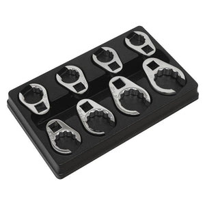 Sealey Crow's Foot Spanner Set 8pc 1/2" Sq Drive - Metric (Premier)