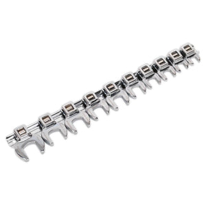 Sealey Crow's Foot Open-End Spanner Set 10pc 3/8" Sq Drive - Metric (Premier)