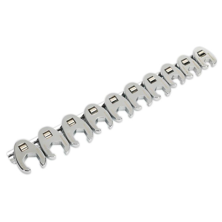 Sealey Crow's Foot Spanner Set 10pc 3/8