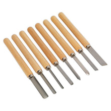 Load image into Gallery viewer, Sealey Wood Turning Chisel Set 8pc
