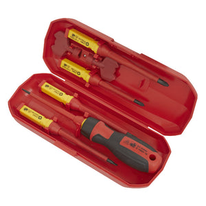 Sealey Screwdriver Set Interchangeable 8pc - VDE Approved (Premier)