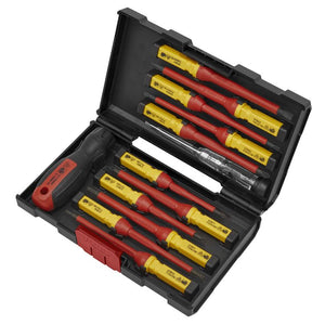 Sealey Screwdriver Set Interchangeable 13pc - VDE Approved (Premier)