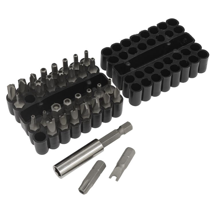 Sealey Security Bit & Magnetic Adaptor Set 33pc (Premier)