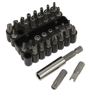 Sealey Security Bit & Magnetic Adaptor Set 33pc (Premier)