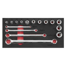 Load image into Gallery viewer, Sealey TRX-Star* 3/8&quot; Sq Drive Socket &amp; Spanner Set 16pc (Premier)
