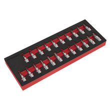 Load image into Gallery viewer, Sealey TRX-Star*/Hex/Spline Socket Bit Set 22pc 3/8&quot; Sq Drive (Premier)
