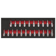 Load image into Gallery viewer, Sealey TRX-Star*/Hex/Spline Socket Bit Set 22pc 3/8&quot; Sq Drive (Premier)
