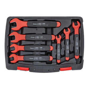 Sealey Insulated Open-End Spanner Set 7pc - VDE Approved (Premier)