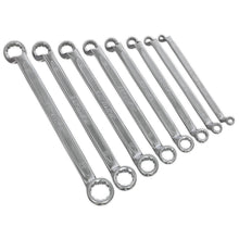 Load image into Gallery viewer, Sealey Offset Double End Ring Spanner Set 8pc Metric in Storage Tray (Premier)
