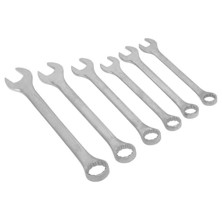 Sealey Combination Spanner Set 6pc Jumbo - Metric (Premier)