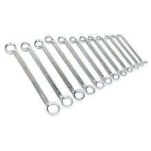 Load image into Gallery viewer, Sealey Offset Double End Ring Spanner Set 12pc Metric (Premier)
