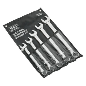 Sealey Combination Spanner Set 5pc Jumbo - Metric (Premier)