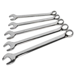 Sealey Combination Spanner Set 5pc Jumbo - Metric (Premier)