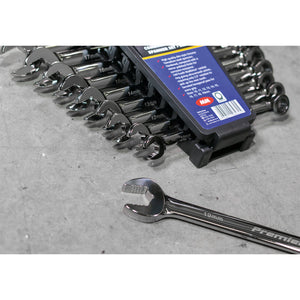 Sealey Combination Ratchet Spanner Set 10pc Extra-Long Metric (Premier)