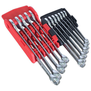 Sealey Combination Spanner Set 12pc Lock-On 6pt - Metric (Premier)