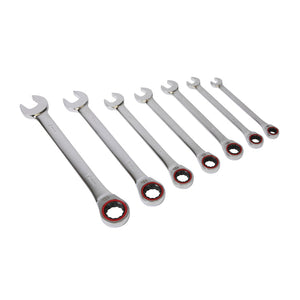 Sealey Ratchet Combination Spanner Set 7pc Metric Platinum Series (Premier)