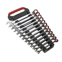 Load image into Gallery viewer, Sealey Reversible Ratchet Combination Spanner Set 12pc Metric Platinum Series (Premier)
