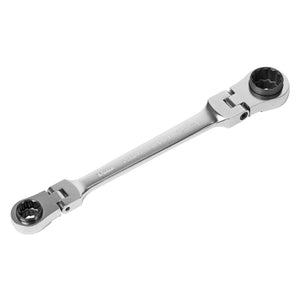 Sealey Ratchet Ring Spanner 4-in-1 Flexi-Head Reversible Metric Platinum Series (Premier)