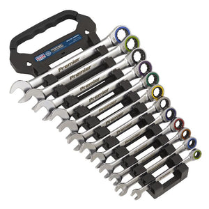 Sealey Combination Ratchet Spanner Set 12pc Metric - Platinum Series (Premier)