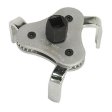 Load image into Gallery viewer, Sealey Oil Filter Claw Wrench 63-103mm Capacity 3/8&quot; &amp; 1/2&quot; Sq Drive
