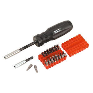 Sealey Gearless Ratchet Screwdriver Set 34pc (Premier)