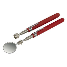 Load image into Gallery viewer, Sealey Telescopic Magnetic Pick-Up &amp; Mirror Set 2pc (Premier)
