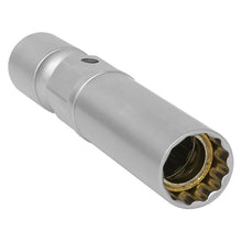 Load image into Gallery viewer, Sealey Spark Plug Socket, Universal Joint 14mm 3/8&quot; Sq Drive 12pt
