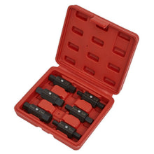 Load image into Gallery viewer, Sealey Oil Drain Plug Key Set 6pc Double End
