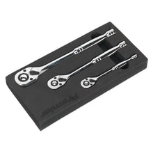 Load image into Gallery viewer, Sealey Ratchet Wrench Set 3pc Pear-Head Flip Reverse (Premier)
