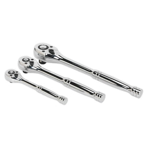 Sealey Ratchet Wrench Set 3pc Pear-Head Flip Reverse (Premier)