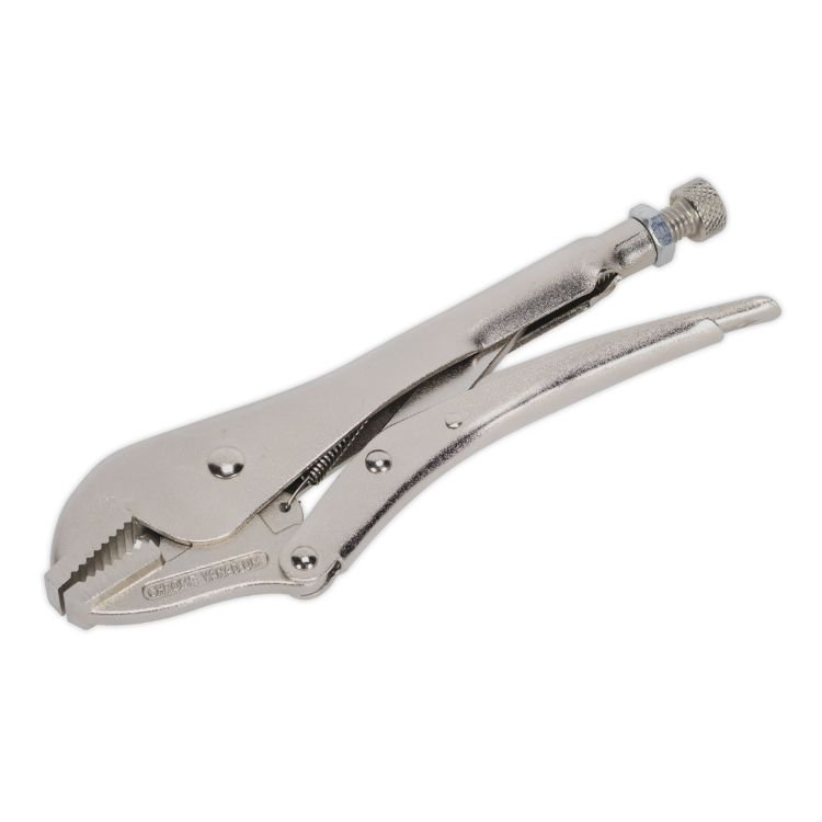 Sealey Locking Pliers Straight Jaws 230mm 0-45mm Capacity (Premier)