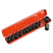 Load image into Gallery viewer, Sealey Impact Socket Set 12pc 3/8&quot; Sq Drive Metric/Imperial (Premier)
