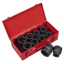 Load image into Gallery viewer, Sealey Impact Socket Set 10pc 1&quot; Sq Drive Metric/Imperial (Premier)
