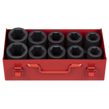 Load image into Gallery viewer, Sealey Impact Socket Set 10pc 1&quot; Sq Drive Deep Metric/Imperial (Premier)
