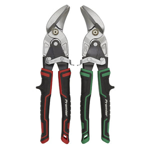 Sealey High Leverage Offset Aviation Tin Snip Set 2pc