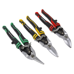 Sealey High Leverage Aviation Tin Snip Set 3pc