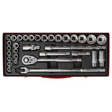 Load image into Gallery viewer, Sealey Socket Set 32pc 1/2&quot; Sq Drive 6pt WallDrive - Metric/Imperial (Premier)
