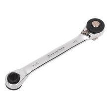 Load image into Gallery viewer, Sealey Ratchet Spanner 1/4&quot; Hex x 5/16&quot; Hex Drive, 1/4&quot; Sq Drive Adaptor (Premier)
