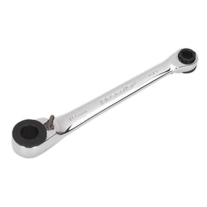 Sealey Ratchet Spanner Reversible 1/4" Hex x 10mm Hex (Premier)