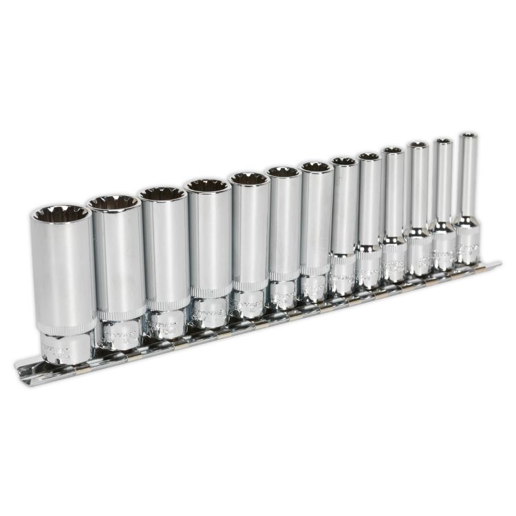 Sealey Socket Set 13pc 1/4