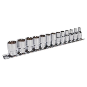 Sealey Socket Set 13pc 1/4" Sq Drive Total Drive (Premier)