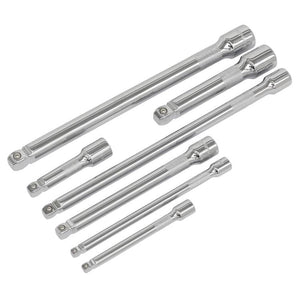 Sealey Wobble/Rigid Extension Bar Set 7pc 1/4", 3/8" & 1/2" Sq Drive (Premier)