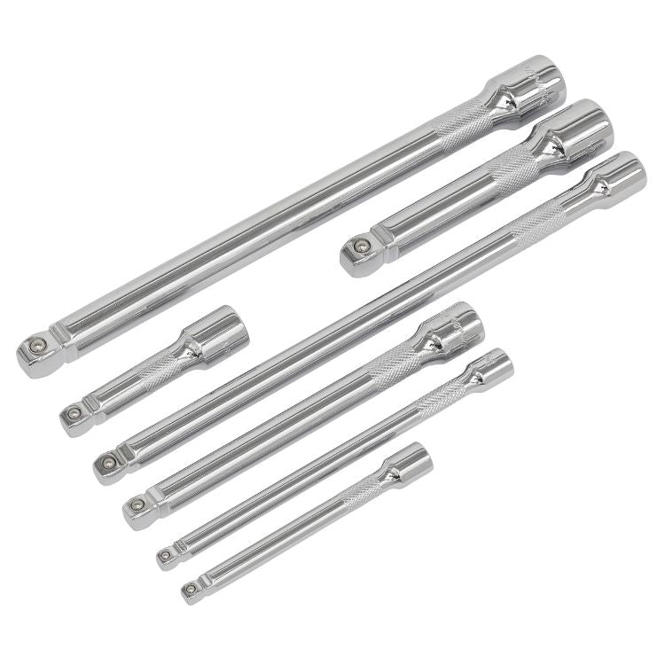 Sealey Wobble/Rigid Extension Bar Set 7pc 1/4