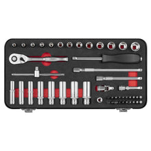 Load image into Gallery viewer, Sealey Socket Set 49pc 1/4&quot; Sq Drive Platinum Series (Premier)
