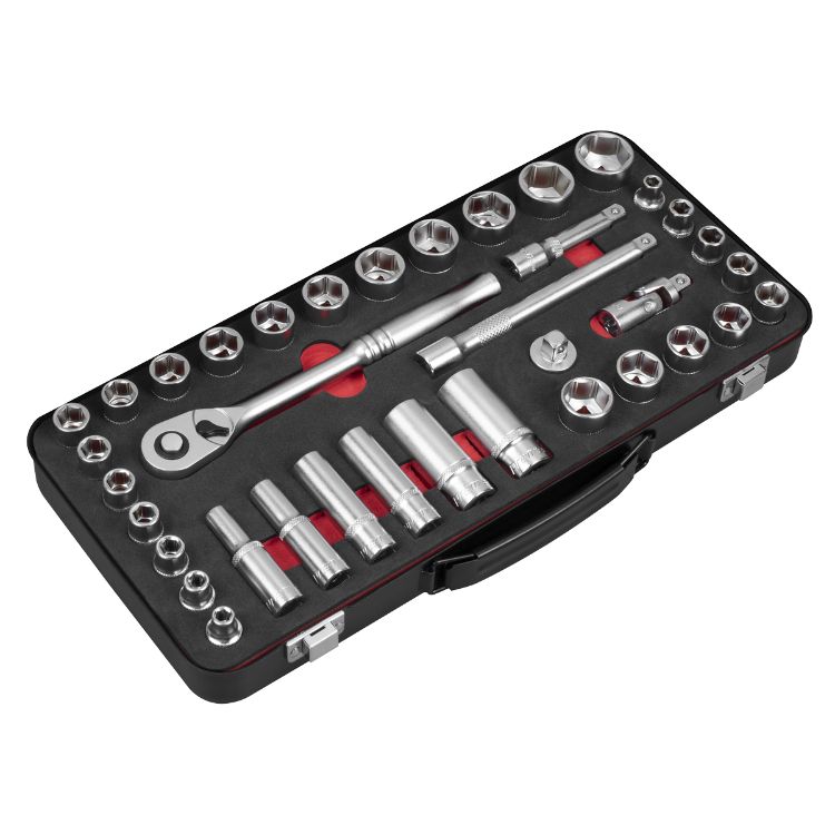 Sealey Socket Set 37pc 3/8