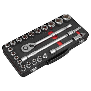 Sealey Socket Set 24pc 1/2" Sq Drive - Premier Platinum Series