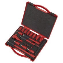 Load image into Gallery viewer, Sealey Insulated Socket Set 16pc 3/8&quot; Sq Drive 6pt WallDrive - VDE Approved (Premier)
